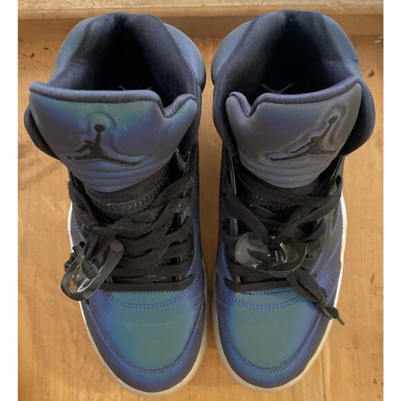 Nike Air Jordan 5 Retro Oil Grey Sneakers Womens Size 8.5 High Top CD2722-001 - Picture 8 of 16